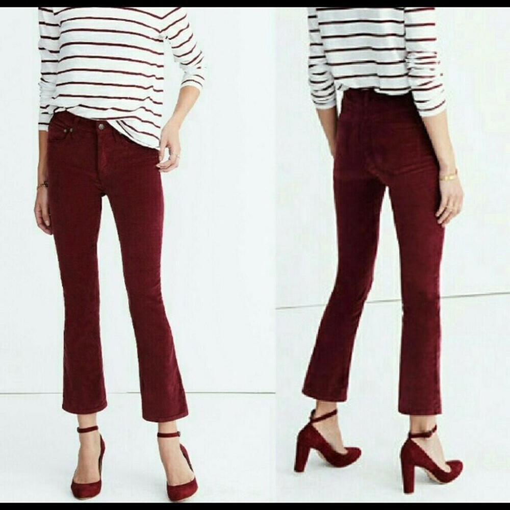 Madewell Cali Demi Boot Cabernet Velvet 26